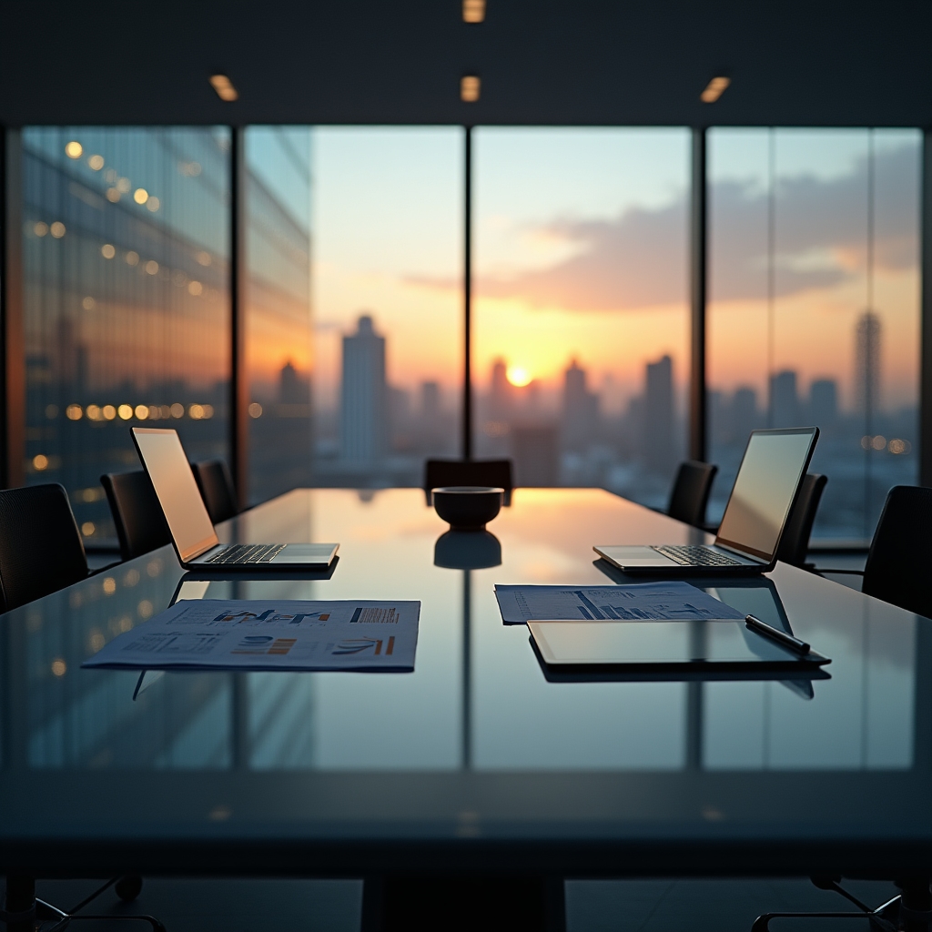 Современный офис финансового специалиста в Казахстане